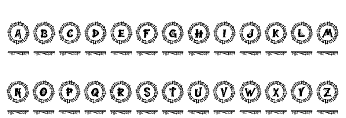 Webi Halloween Monogram Regular Font LOWERCASE