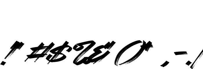 Webrush Font OTHER CHARS