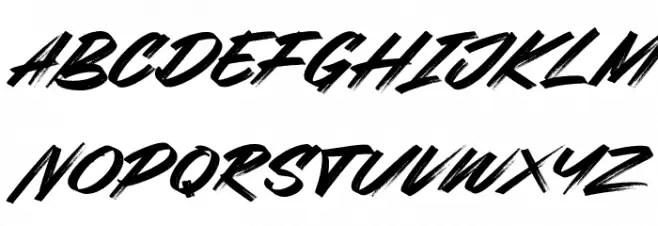 Webrush Font LOWERCASE