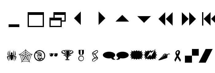 Webs Font OTHER CHARS
