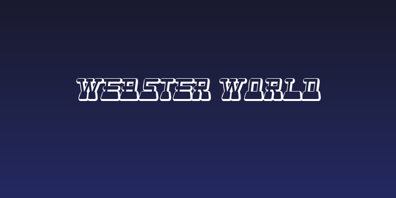 Webster World Social Header