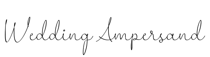 Wedding Ampersand  font caratteri gratis