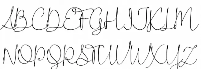 Wedding Ampersand Font Litere mari