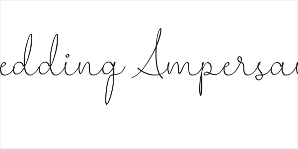 Wedding Ampersand Logo