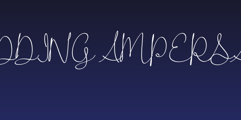 Wedding Ampersand Social Header
