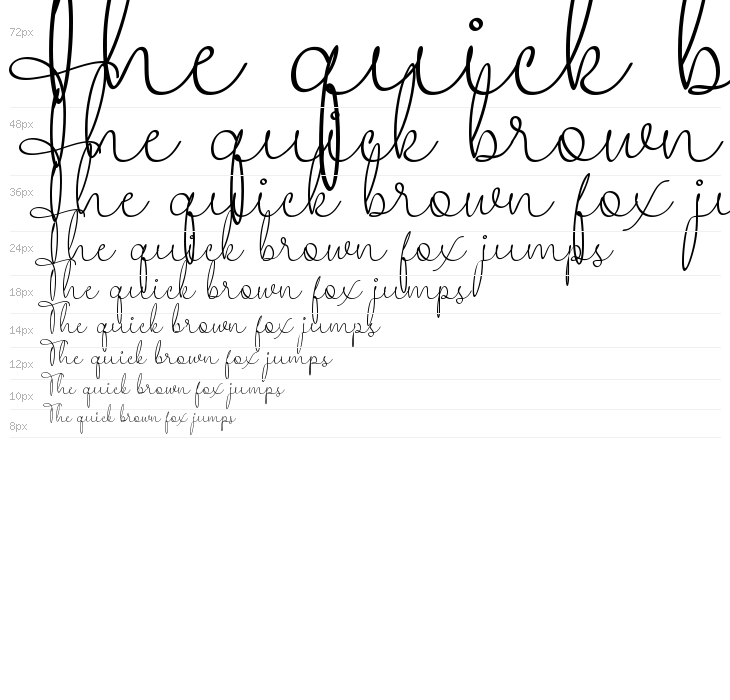 Wedding Ampersand Waterfall