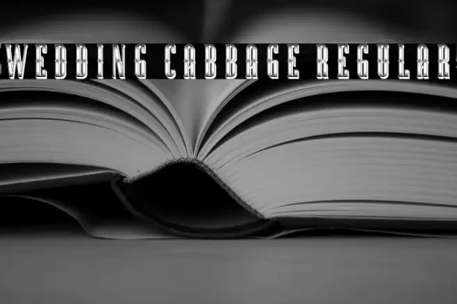 Wedding Cabbage Regular Font examples