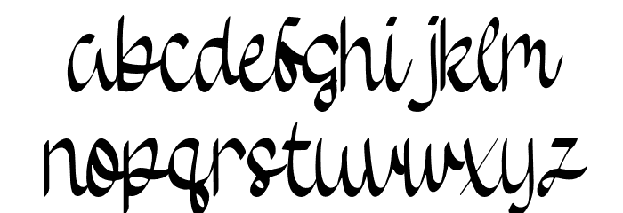 Wedding Card Font LOWERCASE