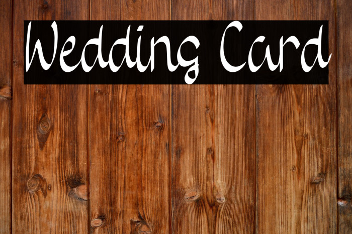 Wedding Card Example 1