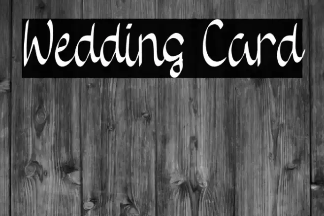 Wedding Card Font examples