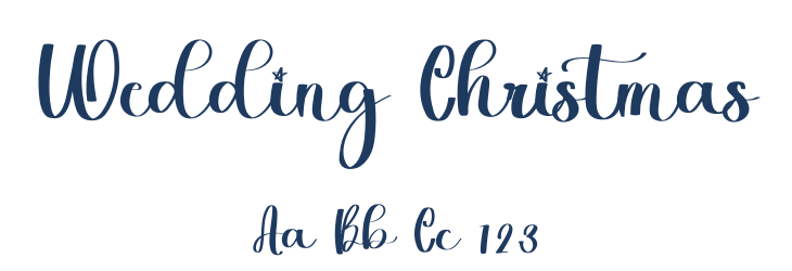 Wedding Christmas Font Preview