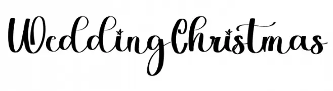 Wedding Christmas Frei Schriftart Herunterladen
