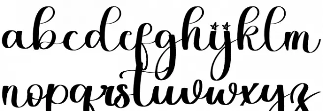 Wedding Christmas Schriftart Kleinbuchstaben