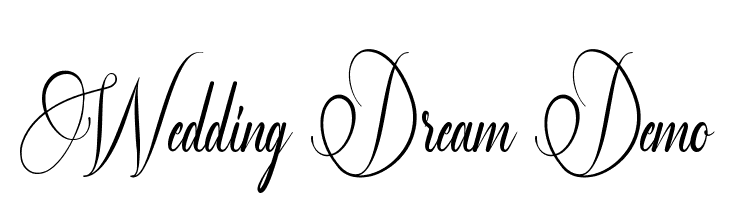 Wedding Dream Demo  नि: शुल्क फ़ॉन्ट्स डाउनलोड