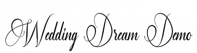 Wedding Dream Demo  Descarca Fonturi Gratis