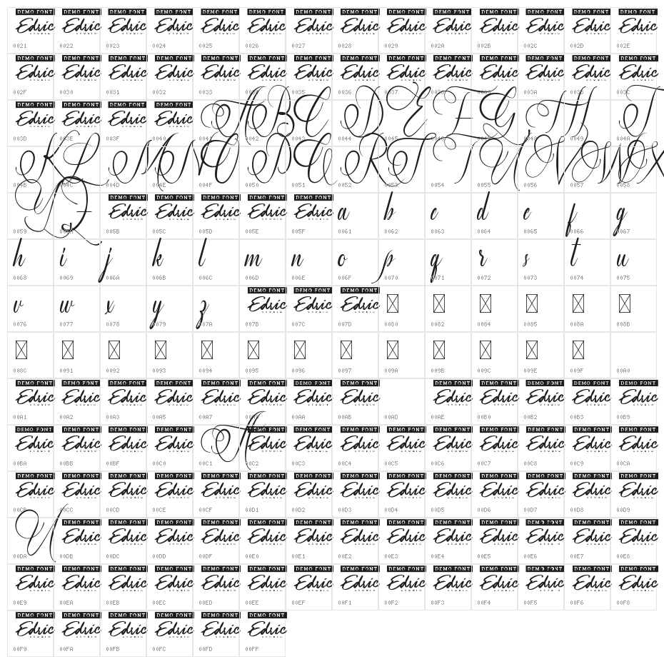 Wedding Dream Demo Character Map