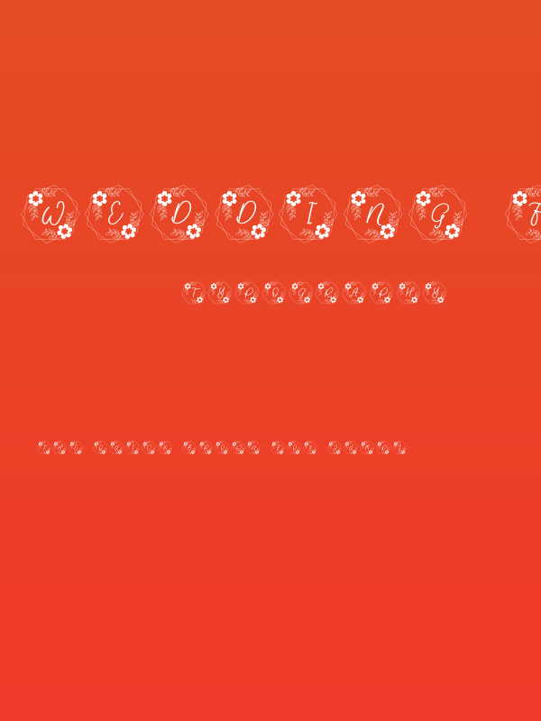 Wedding Flower Poster