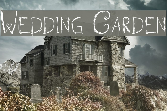 Wedding Garden Font examples
