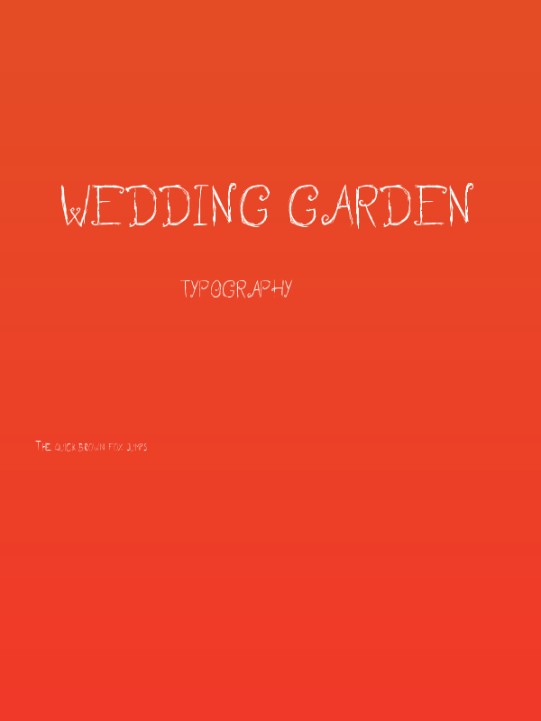 Wedding Garden Poster