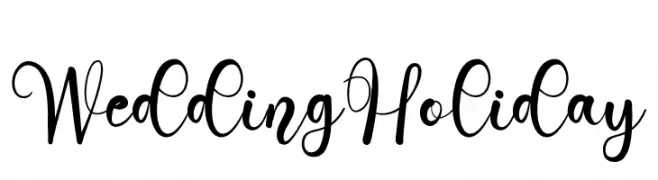 Wedding Holiday  Fuentes Gratis Descargar