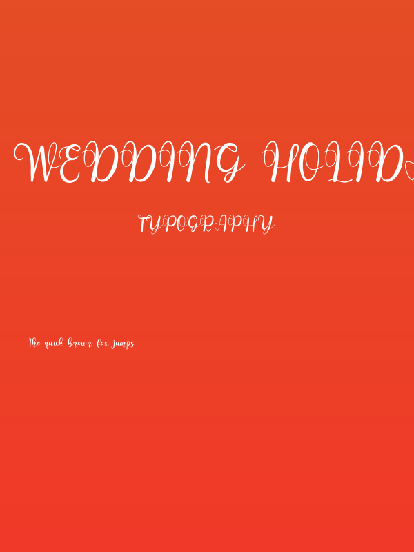 Wedding Holiday Poster