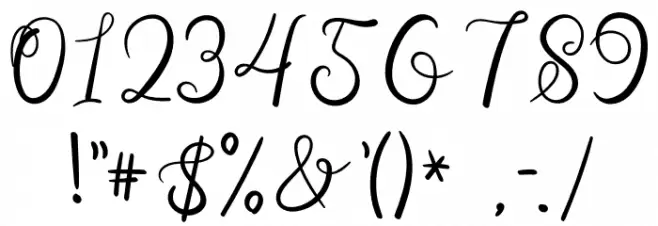 Wedding Invitation Font OTHER CHARS