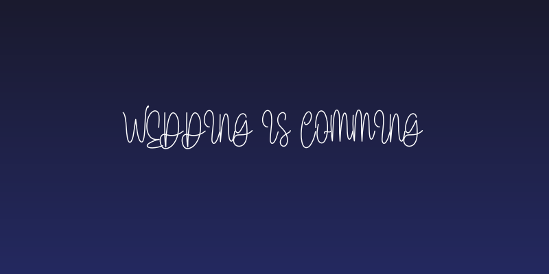 Wedding Is Comming Social Header