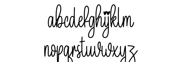 Wedding Is Comming Font LOWERCASE