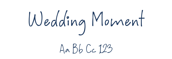 Wedding Moment Font Preview