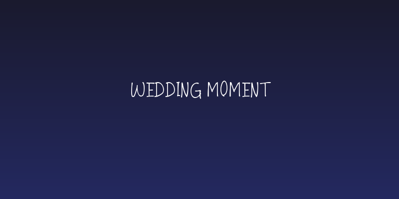 Wedding Moment Social Header