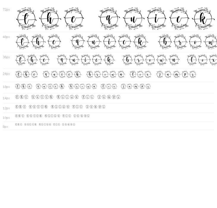 Wedding Monogram Waterfall