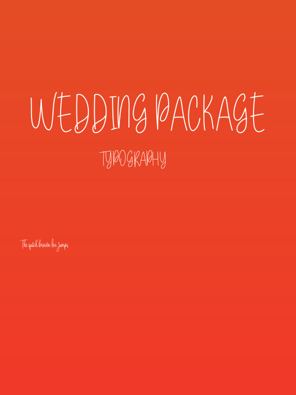 Wedding Package Poster
