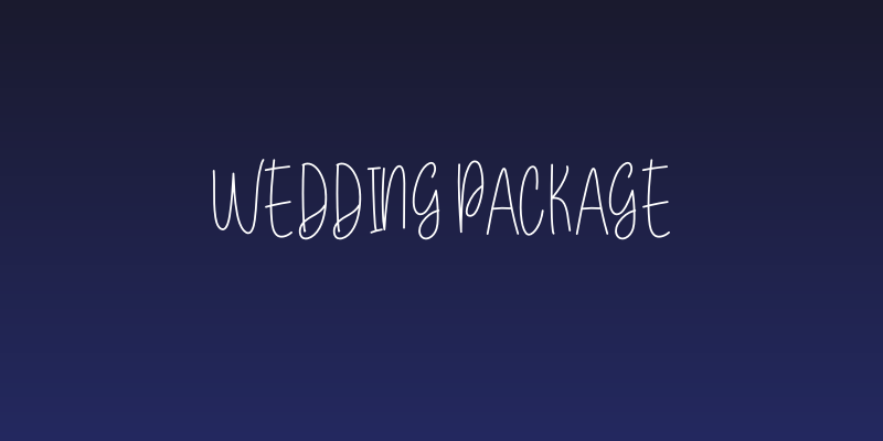 Wedding Package Social Header
