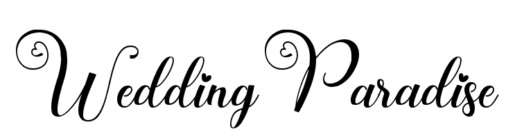 Wedding Paradise  Frei Schriftart Herunterladen