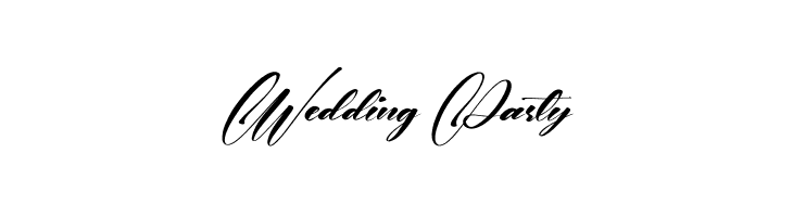 Wedding Party  フリーフォントのダウンロード