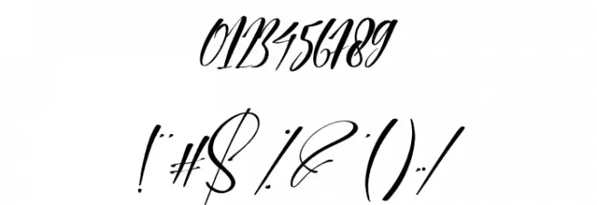 Wedding Party Font OTHER CHARS