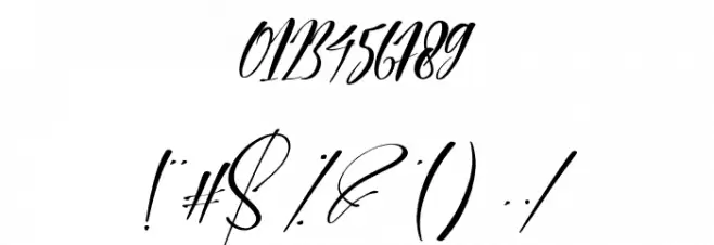 Wedding Party Font OTHER CHARS