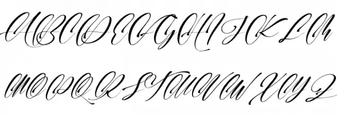 Wedding Party Schriftart Groß