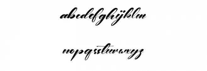 Wedding Party Font LOWERCASE