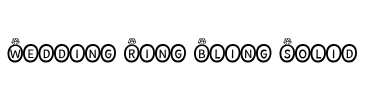 Wedding Ring Bling Solid  免费字体下载