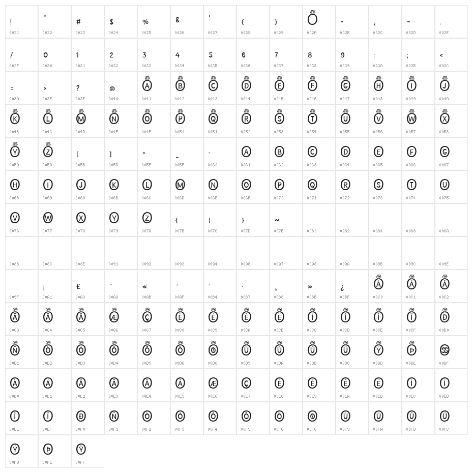 Wedding Ring Bling Solid Character Map
