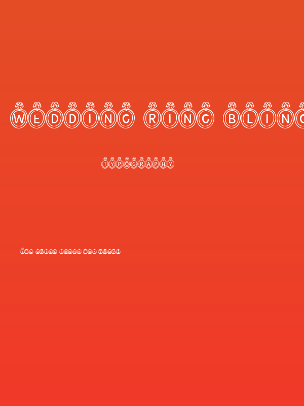 Wedding Ring Bling Poster