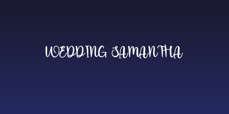 Wedding Samantha Social Header