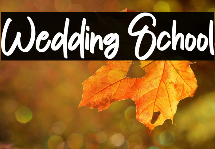 Wedding School Example 3