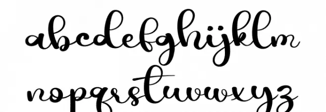 Wedding Vintage Caratteri MINUSCOLO