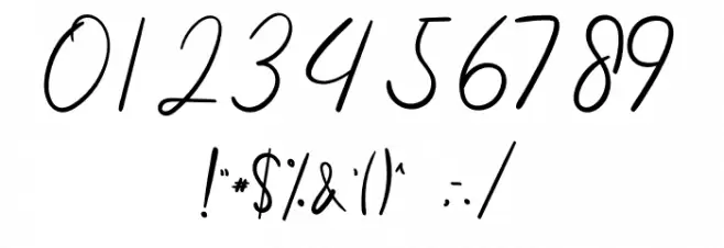 Wedding Font OTHER CHARS