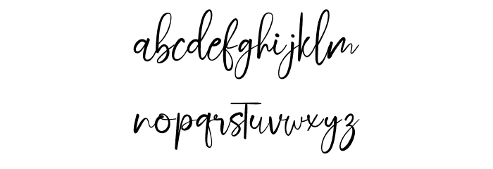 Wedding Font LOWERCASE