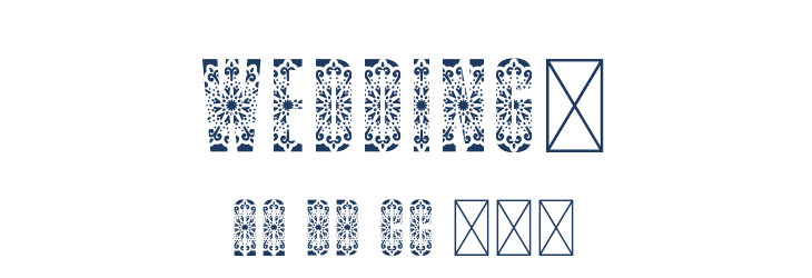 Wedding2 Font Preview