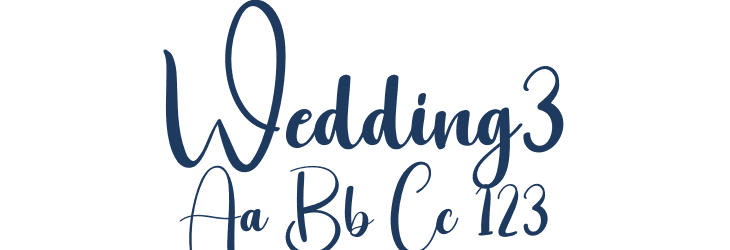Wedding3 Font Preview