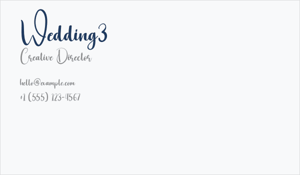 Wedding3 Business Card